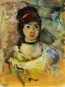 Portrait Of A Woman by Herminie Von Stahl