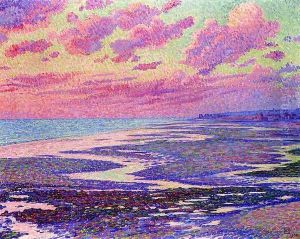 The Beach at Ambleteuse at Low Tide by Theo van Rysselberghe