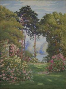 A Garden By A Lake by Howard Neville Walford