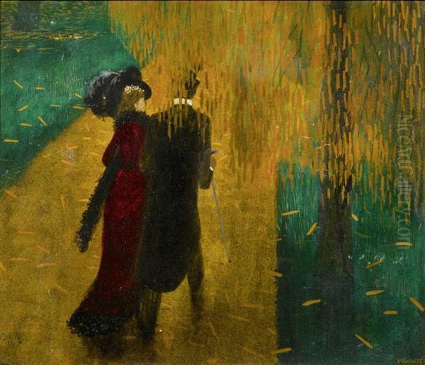Couple In A Park - view 1