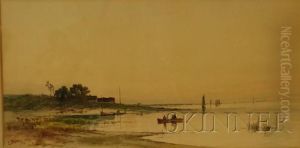 Dories Off The Shore by Carl Philipp Weber