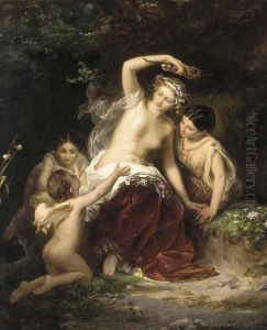Diana With Her Companions by Wilhelm Wider