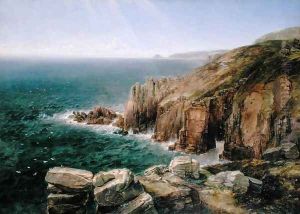 Land's End, Cornwall by Thomas Creswick