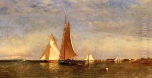 Fishing Boats on Jamaica Bay by Francis Augustus Silva