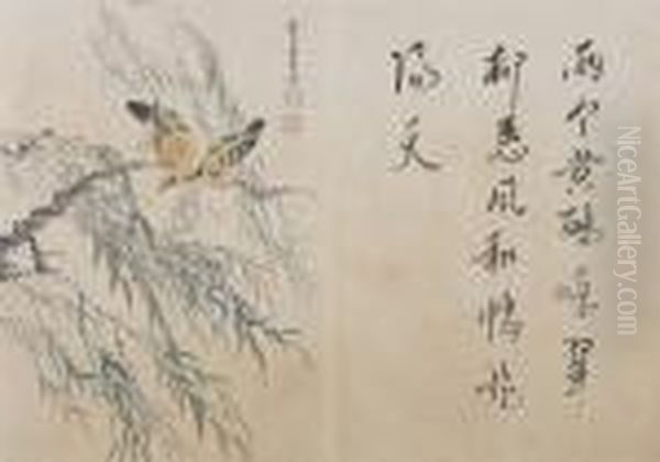 Birds And Calligraphy - view 1