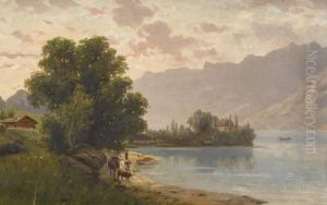 Sommerliche Seeuferpartie by Karl Christian Wymann-Mory