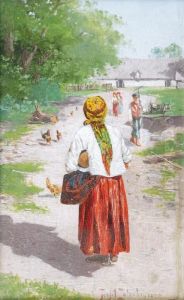 Motyw Wiejski by Teofil Zaleski