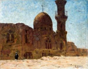Ruines De La Mosque D'akzonkor, Le Caire by Philip Zilcken