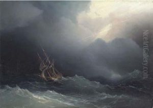 Ship In Rough Sea