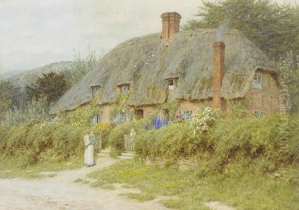 Old Cottages Near Downton, Wiltshire - view 1