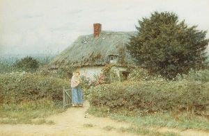 Cottage Near Downton, Wiltshire by Helen Mary Elizabeth Allingham