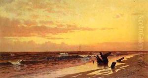 Seascape at Sunset by Francis Augustus Silva
