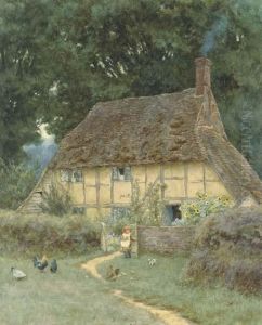 On The Brook Road, Near Witley by Helen Mary Elizabeth Allingham