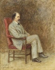 Portrait Of Alfred, Lord Tennyson by Helen Mary Elizabeth Allingham