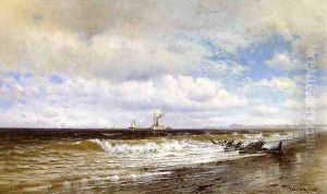 Far Rockaway Beach by Francis Augustus Silva