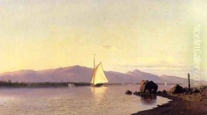 Kingston Point, Hudson River by Francis Augustus Silva