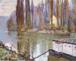 Wash-house At Moret Sur Loing by Alexander Altmann