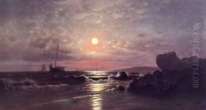 Moonrise on the New England Coast by Francis Augustus Silva