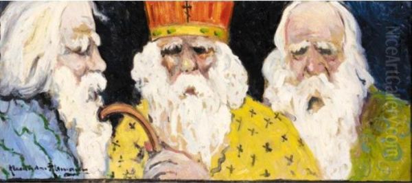 Three Orthodox Priests - view 1