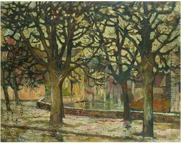 Arbres Au Bord Du Loing A Nemours - view 1