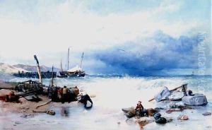 On the Coast of Brittany, 1858 by William Clarkson Stanfield