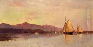 The Hudson River Looking Toward the Catskills by Francis Augustus Silva