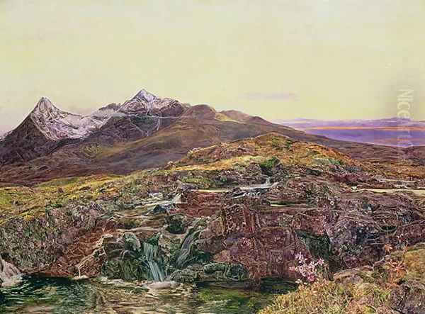 Cuillin Ridge Skye from Sligechan - view 1