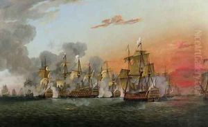 The Battle of the Saintes 12th April 1782 by Thomas Luny