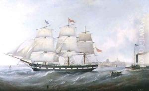 The Ship Salacia at the Mouth of the Tyne