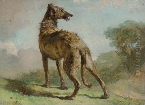 A Lurcher In A Landscape - view 1