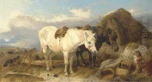 Peat Gathering by Richard Ansdell