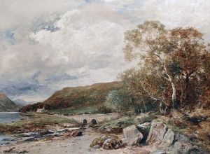 On The Shores Of Loch Long, Dumbartonshire by David Bates