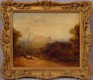 Children Playing By A Stream