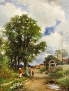 The Lynch-gate, Valley Of The Avon, Warwick by David Bates
