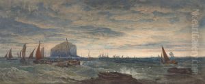 The Bass Rock at Dawn by Edward Duncan