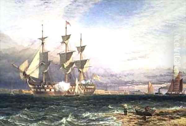 Sheerness Island of Sheppey Guardship Saluting - view 1