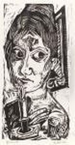Woman With A Candle (frau Mit Kerze) (h. 171) - view 1