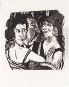 Group Portrait, Eden Bar (gruppenbildnis Edenbar) (h. 277) by Max Beckmann