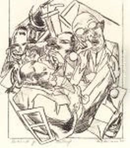 Drinking Song by Max Beckmann