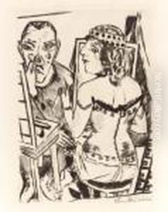 The Dressing Room by Max Beckmann