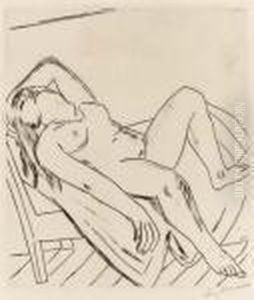 Reclining Figure by Max Beckmann