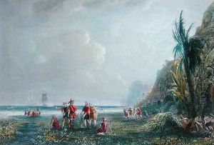 The Founding of the Colony of Saint Christophe and Martinique around 1625-35