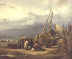 A View on the Coast at Hastings 1832