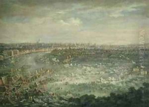 The Thames during the Great Frost of 1739-40