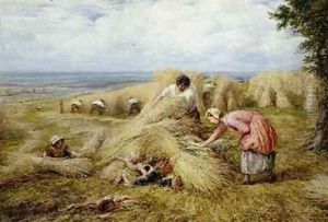 The Harvest Cradle Noontide 1859 by John Linnell