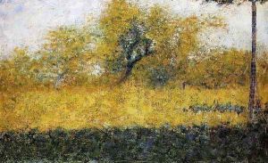 Edge Of Wood Springtime by Georges Seurat