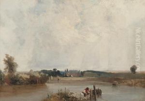 Chateau De La Duchese De Berri, On The Garonne by Richard Parkes Bonington