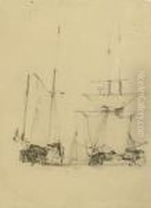 Sailing Boats by Richard Parkes Bonington