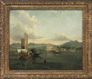 Activity In The Port by Richard Parkes Bonington