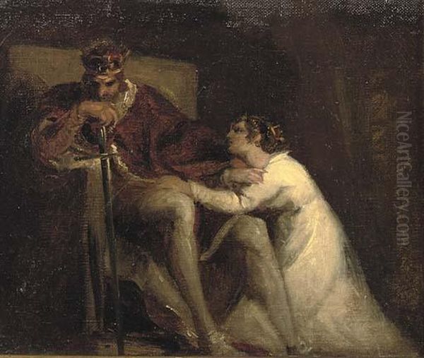 Cordelia At The Feet Of King Lear 'i Yet Beseech Your Majesty!' - view 1
